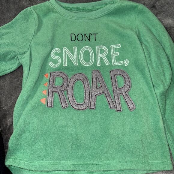 4t carters dinosaur prehistoric, animals fleece two-piece pajama - Picture 2 of 2